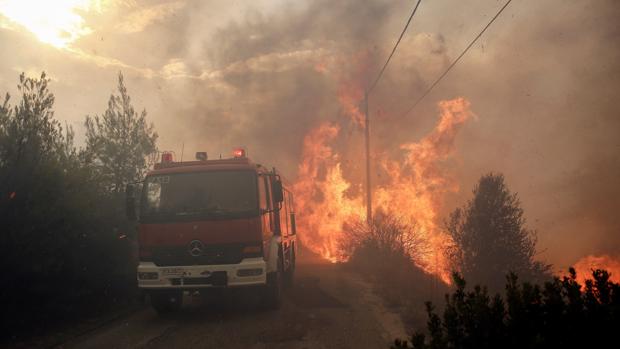 Incendio in Grecia